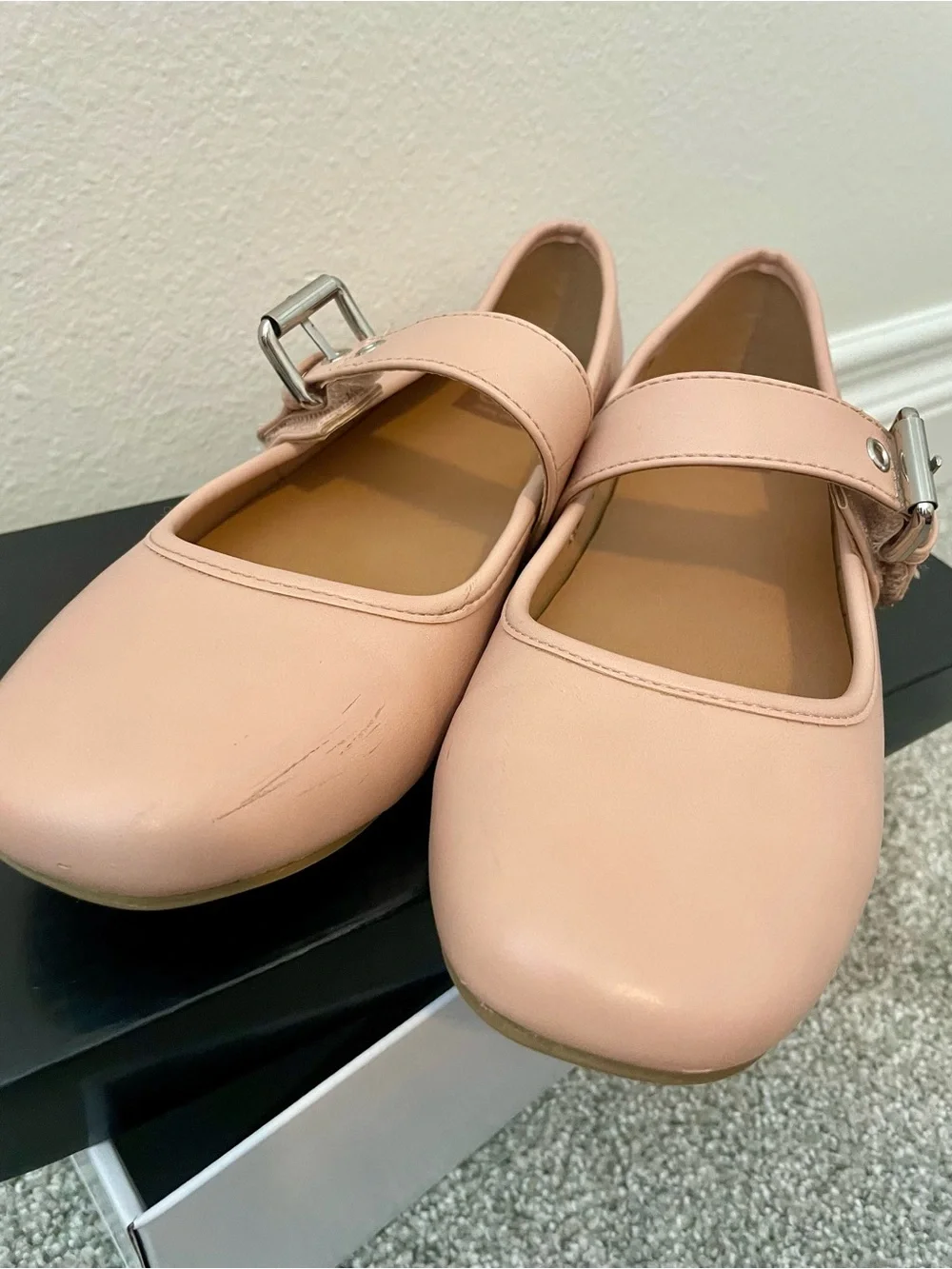 Dolce Vita Girls Pale Pink Mary Jane Strap Dress Shoes